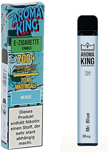 AROMA KING 700+ Einweg E-Shisha Mr. Blue 20mg Nikotinsalz AROMA KING 700+ Einweg E-Shisha Mr. Blue 20mg Nikotinsalz