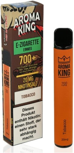 Aroma King 700+ Einweg E-Shisha Tobacco 20 mg Nikotin