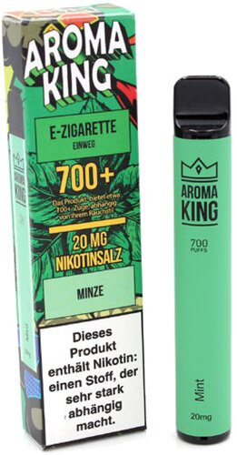 AROMA KING 700+ Mint Einweg E-Shisha 20mg Nikotinsalz