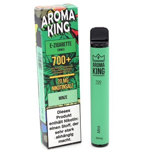 AROMA KING 700+ Mint Einweg E-Shisha 20mg Nikotinsalz AROMA KING 700+ Mint Einweg E-Shisha 20mg Nikotinsalz