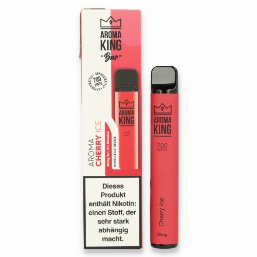 Aroma King Bar Cherry Ice Einweg E-Shisha 20mg Aroma King Bar Cherry Ice Einweg E-Shisha 20mg