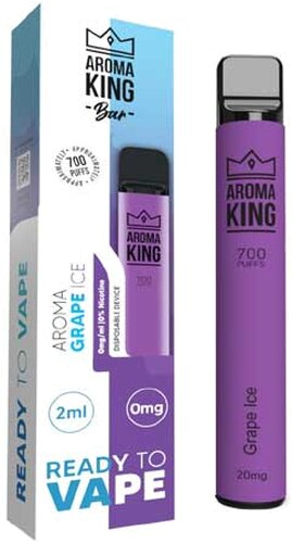 Aroma King Bar Grape Ice Einweg E-Shisha 0mg
