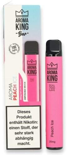 Aroma King Bar Peach Ice Einweg E-Shisha 20mg