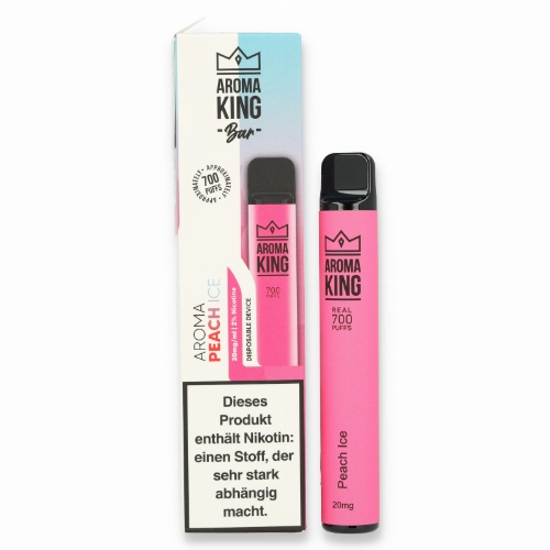 Aroma King Bar Peach Ice Einweg E-Shisha 20mg Aroma King Bar Peach Ice Einweg E-Shisha 20mg
