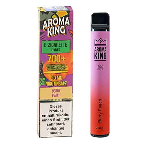 Aroma King Berry Peach Einweg e-Shisha ca. 700 Züge 20mg Aroma King Berry Peach Einweg e-Shisha ca. 700 Züge 20mg