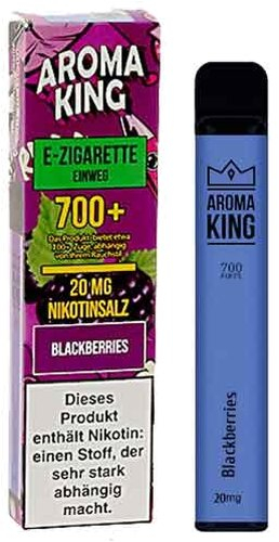 Aroma King Blackberries Einweg e-Shisha ca. 700 Züge 20mg 