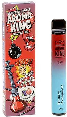 Aroma King Bluberry Pomegranate Einweg e-Shisha ohne Nikotin ca. 700 Züge