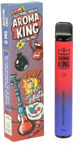 Aroma King Blue Raspberry Cherry Einweg e-Shisha ohne Nikotin ca. 700 Züge