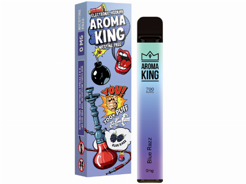 Aroma King Blue Razz Einweg e-Shisha ohne Nikotin ca. 700 Züge Aroma King Blue Razz Einweg e-Shisha ohne Nikotin ca. 700 Züge