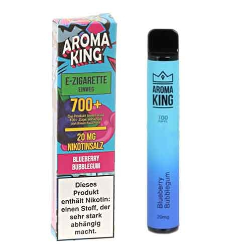 Aroma King Blueberry Bubblegum Einweg e-Shisha ca. 700 Züge 20mg Aroma King Blueberry Bubblegum Einweg e-Shisha ca. 700 Züge 20mg