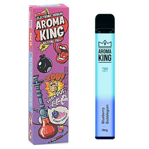Aroma King Blueberry Bubblegum Einweg e-Shisha ohne Nikotin ca. 700 Züge Aroma King Blueberry Bubblegum Einweg e-Shisha ohne Nikotin ca. 700 Züge