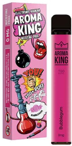 Aroma King Bubble Gum Einweg e-Shisha ohne Nikotin ca. 700 Züge Aroma King Bubble Gum Einweg e-Shisha ohne Nikotin ca. 700 Züge