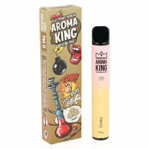 Aroma King Cooky Einweg e-Shisha ohne Nikotin ca. 700 Züge Aroma King Cooky Einweg e-Shisha ohne Nikotin ca. 700 Züge