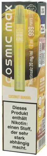Aroma King Cosmic Max Einweg E-Zigarette Coconut Banana 20mg Aroma King Cosmic Max Einweg E-Zigarette Coconut Banana 20mg