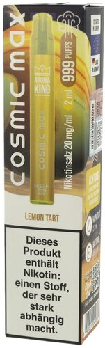 Aroma King Cosmic Max Einweg E-Zigarette Lemon Tart 20mg