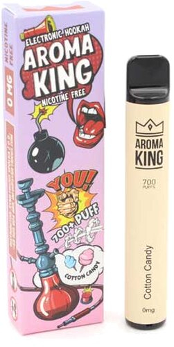 Aroma King Cotton Candy Einweg e-Shisha ohne Nikotin ca. 700 Züge Aroma King Cotton Candy Einweg e-Shisha ohne Nikotin ca. 700 Züge