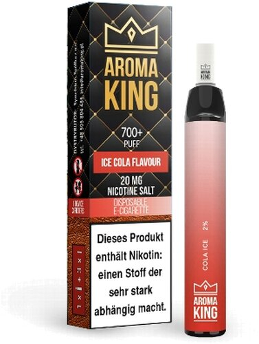 AROMA KING Cola Ice Einweg E-Shisha 20mg Nikotinsalz AROMA KING Cola Ice Einweg E-Shisha 20mg Nikotinsalz
