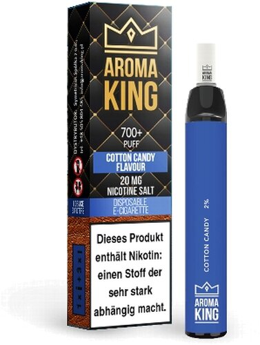 AROMA KING Cotton Candy Einweg E-Shisha 20mg Nikotinsalz