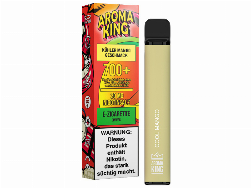AROMA KING 700+ Cool-Mango-Aroma Einweg E-Shisha 20mg Nikotinsalz AROMA KING 700+ Cool-Mango-Aroma Einweg E-Shisha 20mg Nikotinsalz