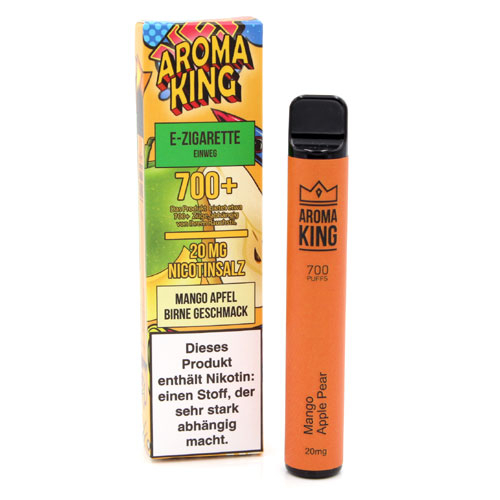 AROMA KING 700+ Mango-Apfel-Birne-Aroma Einweg E-Shisha 20mg Nikotinsalz AROMA KING 700+ Mango-Apfel-Birne-Aroma Einweg E-Shisha 20mg Nikotinsalz