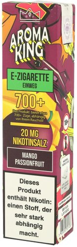 Aroma King Einweg E-Zigarette Mango Passionfruit 20mg
