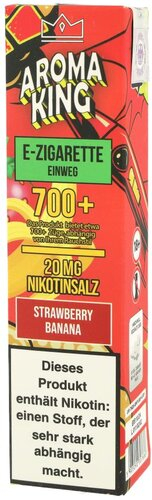 Aroma King Einweg E-Zigarette Strawberry Banana 20mg Aroma King Einweg E-Zigarette Strawberry Banana 20mg