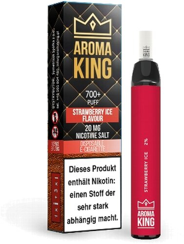 AROMA KING Erdbeere Ice Einweg E-Shisha 20mg Nikotinsalz AROMA KING Erdbeere Ice Einweg E-Shisha 20mg Nikotinsalz