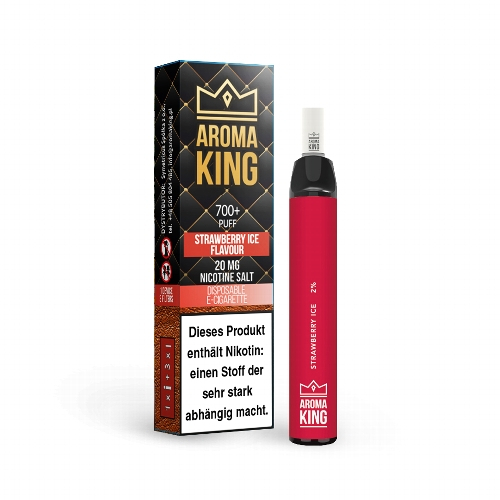 AROMA KING Erdbeere Ice Einweg E-Shisha 20mg Nikotinsalz AROMA KING Erdbeere Ice Einweg E-Shisha 20mg Nikotinsalz