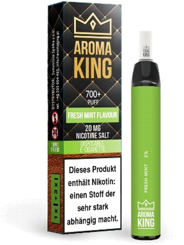 AROMA KING Fresh Mint Einweg E-Shisha 20mg Nikotinsalz