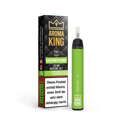 AROMA KING Fresh Mint Einweg E-Shisha 20mg Nikotinsalz AROMA KING Fresh Mint Einweg E-Shisha 20mg Nikotinsalz