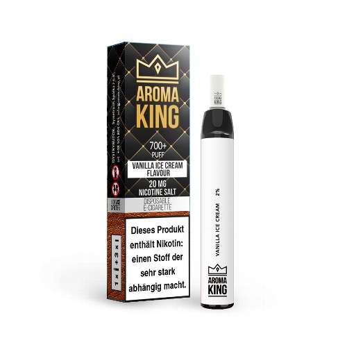 AROMA KING Vanille Einweg E-Shisha 20mg Nikotinsalz AROMA KING Vanille Einweg E-Shisha 20mg Nikotinsalz