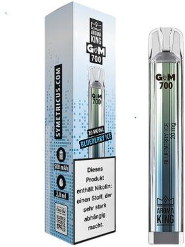 Aroma King Gem 700 Blueberry Ice Einweg E-Zigarette 20mg Aroma King Gem 700 Blueberry Ice Einweg E-Zigarette 20mg