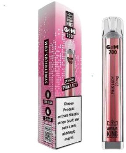 Aroma King Gem 700 Pink Lady Einweg E-Zigarette 20mg