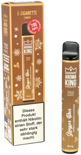 Aroma King Ginger Bar Merry Christmas Edition Einweg E-Shisha 20mg Aroma King Ginger Bar Merry Christmas Edition Einweg E-Shisha 20mg