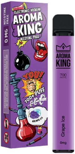 Aroma King Grape Ice Einweg e-Shisha ohne Nikotin Aroma King Grape Ice Einweg e-Shisha ohne Nikotin