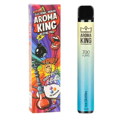 Aroma King Ice Skittles Einweg e-Shisha ohne Nikotin ca. 700 Züge Aroma King Ice Skittles Einweg e-Shisha ohne Nikotin ca. 700 Züge