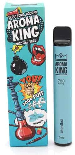 Aroma King Menthol Einweg e-Shisha ohne Nikotin ca. 700 Züge