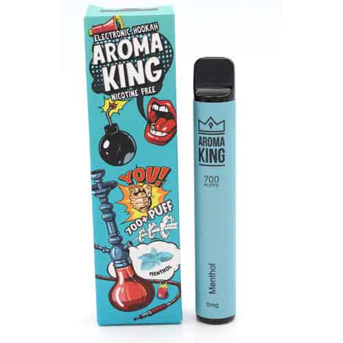 Aroma King Menthol Einweg e-Shisha ohne Nikotin ca. 700 Züge Aroma King Menthol Einweg e-Shisha ohne Nikotin ca. 700 Züge