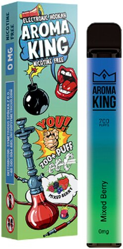 Aroma King Mixed Berry Einweg e-Shisha ohne Nikotin ca. 700 Züge