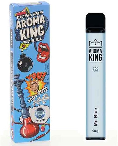 Aroma King Mr. Blue Einweg e-Shisha ohne Nikotin ca. 700 Züge