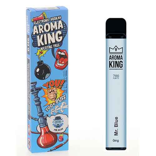 Aroma King Mr. Blue Einweg e-Shisha ohne Nikotin ca. 700 Züge Aroma King Mr. Blue Einweg e-Shisha ohne Nikotin ca. 700 Züge