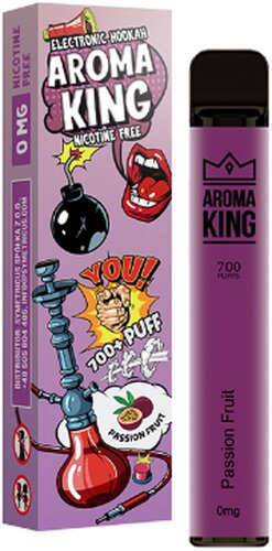 Aroma King Passion Fruit Einweg e-Shisha ohne Nikotin ca. 700 Züge