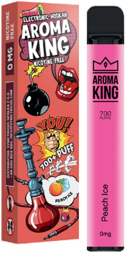 Aroma King Peach Ice Einweg e-Shisha ca. 700 Züge ohne Nikotin Aroma King Peach Ice Einweg e-Shisha ca. 700 Züge ohne Nikotin