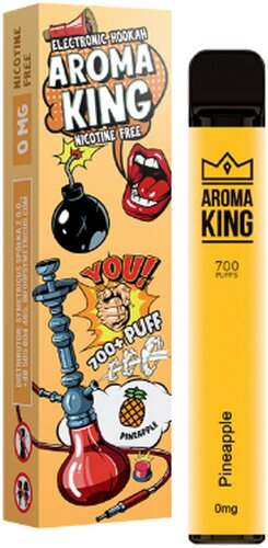 Aroma King Pineapple Einweg e-Shisha ohne Nikotin ca. 700 Züge