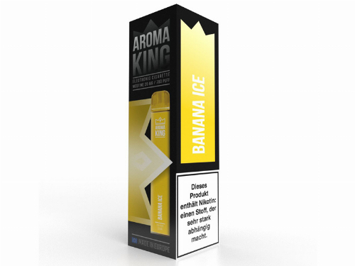 Aroma King Q-BAR 700 Banana Ice Einweg E-Shisha 20 mg Nikotin Aroma King Q-BAR 700 Banana Ice Einweg E-Shisha 20 mg Nikotin