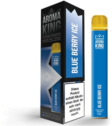 Aroma King Q-BAR 700 Blue Berry Ice Einweg E-Shisha 20 mg Nikotin