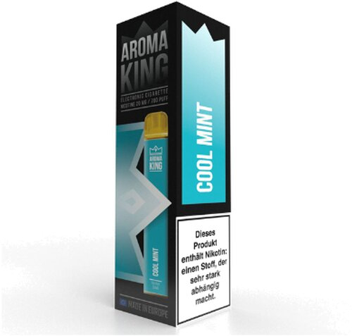 Aroma King Q-BAR 700 Cool Mint Einweg E-Shisha 20 mg Nikotin