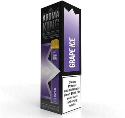 Aroma King Q-BAR 700 Grape Ice Einweg E-Shisha 20 mg Nikotin Aroma King Q-BAR 700 Grape Ice Einweg E-Shisha 20 mg Nikotin