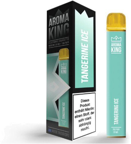 Aroma King Q-BAR 700 Tangerine Ice Einweg E-Shisha 20 mg Nikotin Aroma King Q-BAR 700 Tangerine Ice Einweg E-Shisha 20 mg Nikotin