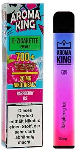 Aroma King Rasberry Ice Einweg e-Shisha ca. 700 Züge 20mg 